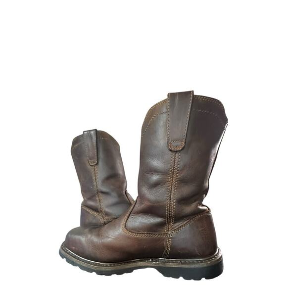 Caterpillar Wellston Pull On Steel Toe Mens Brown Work & Safety Boots Size 10 D main image 6